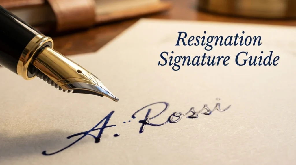 Resignation Letter Signature