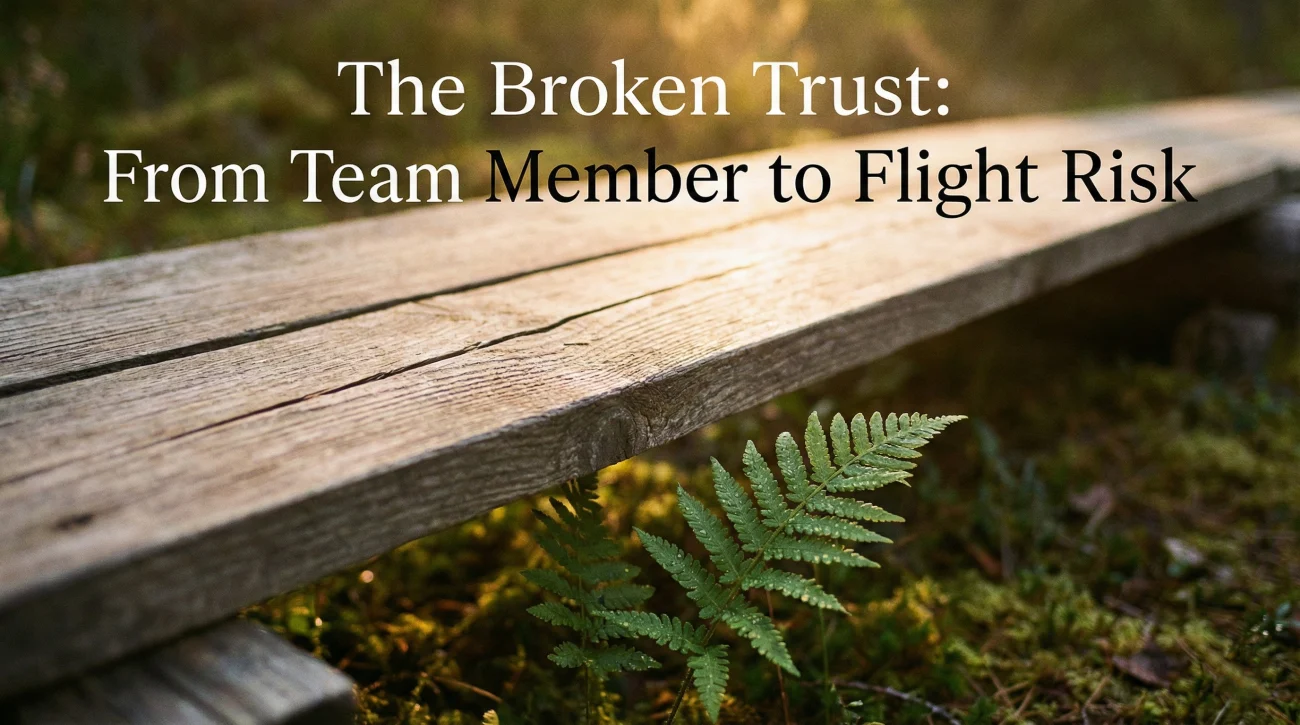 Broken Trust Metaphor - The Flight Risk Perception In Business