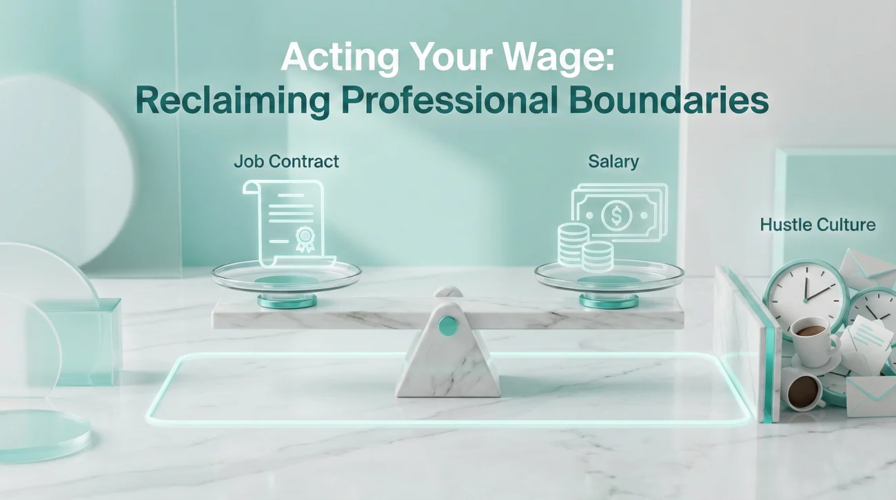 The Reality Of Quiet Quitting - Acting Your Wage Concept