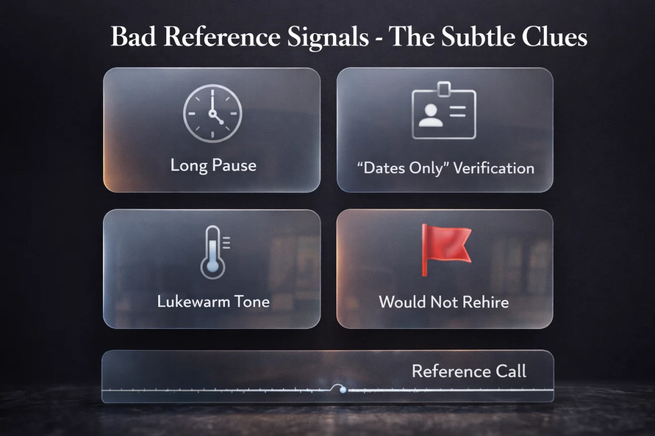 Bad Reference Signals - Subtle Clues Recruiters Notice