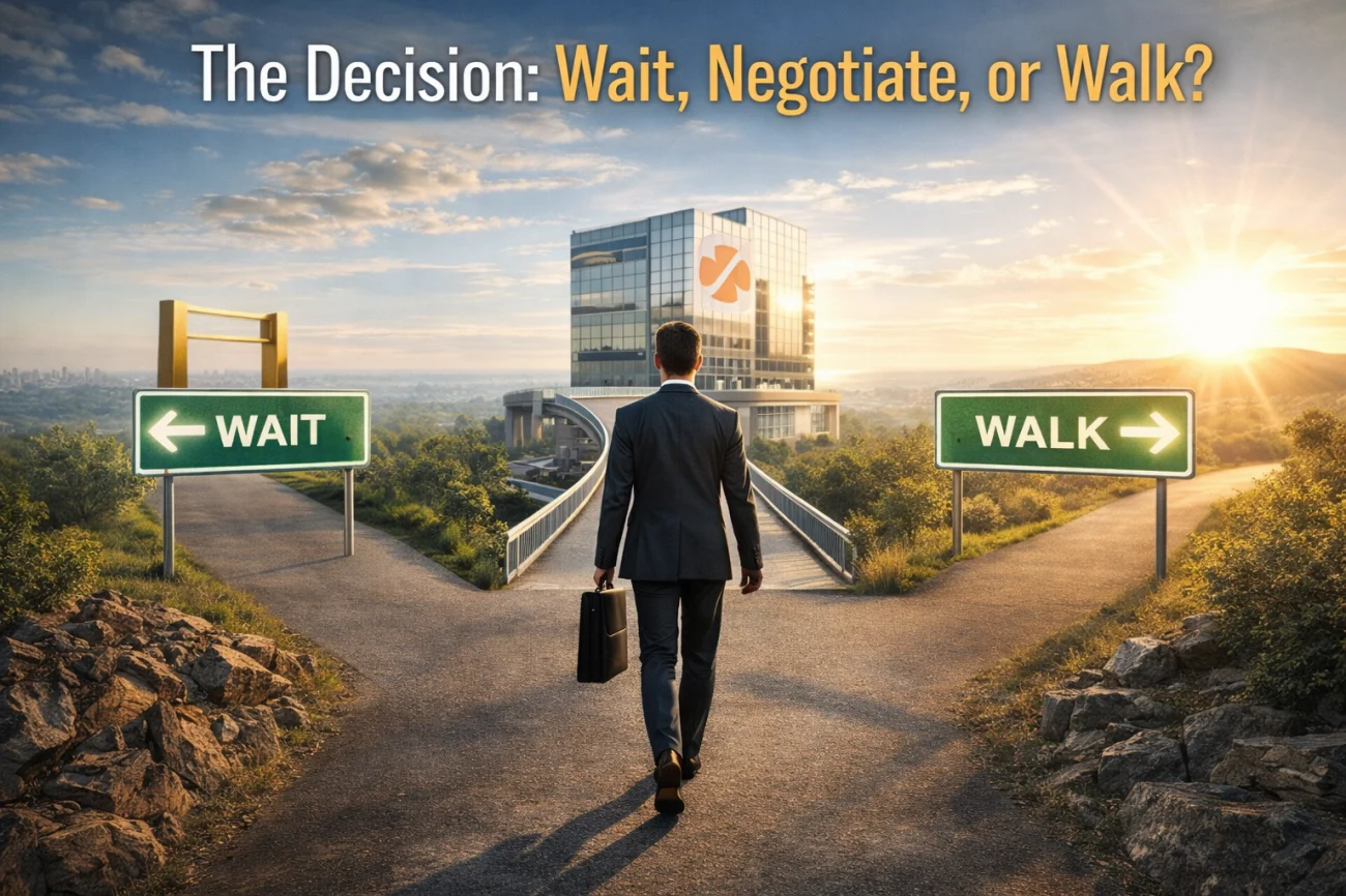 Career Decision Framework - Wait Negotiate Or Walk Strategy