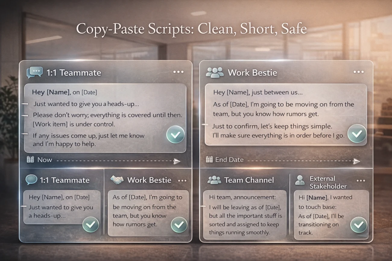 Copy Paste Scripts - Four Messages That Stay Calm And Clear