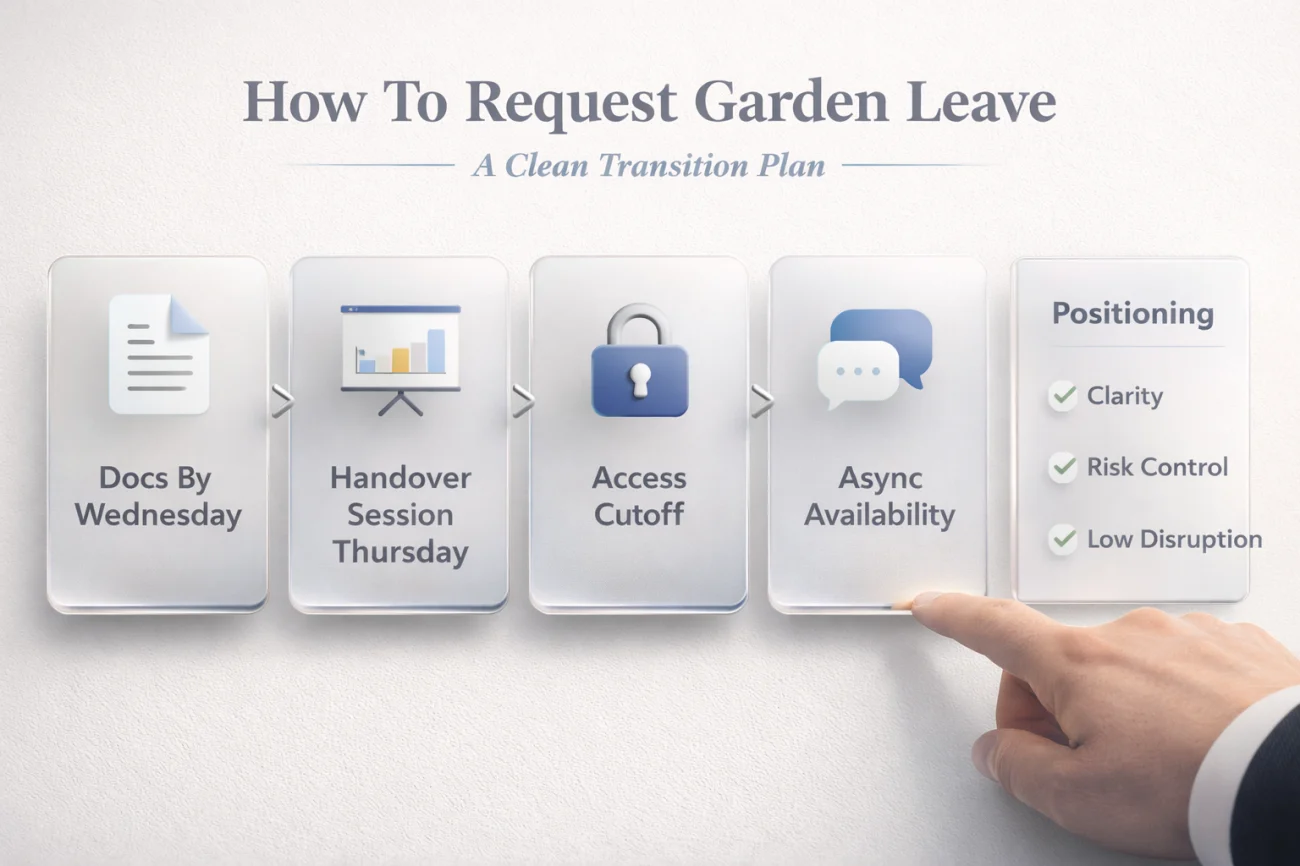 How To Request Garden Leave - A Clean Transition Plan