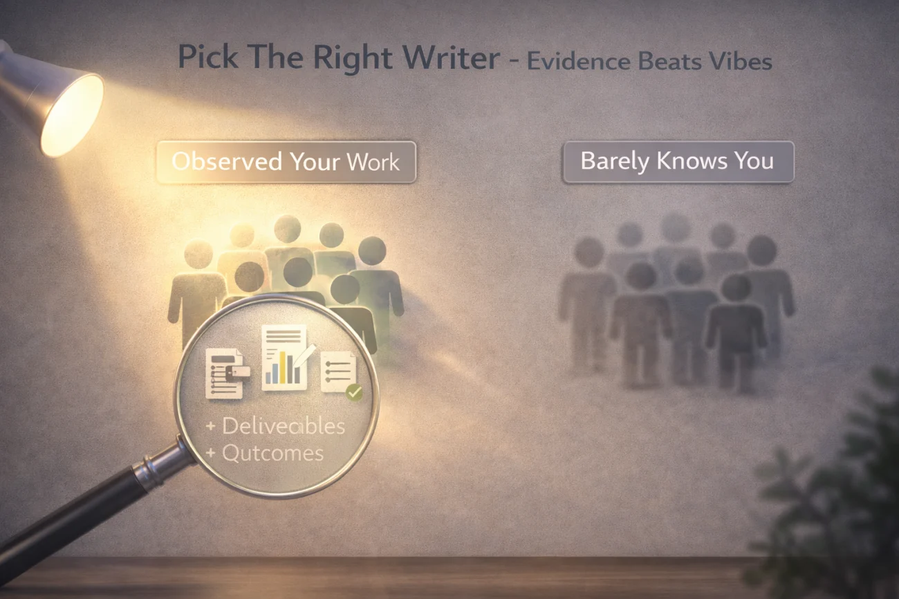 Pick The Right Writer - Evidence Beats Vibes