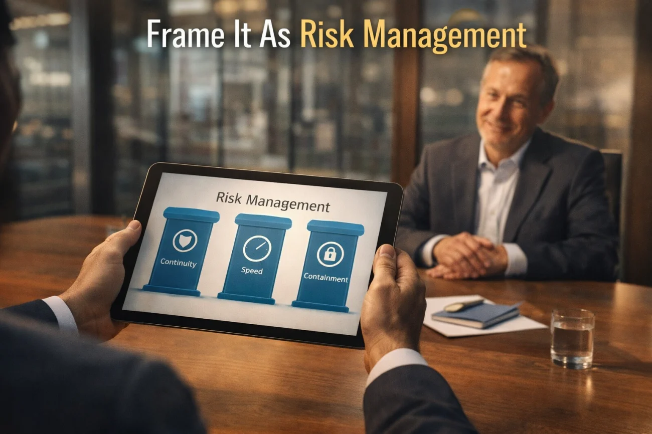 Pitch Like Risk Management - Not Opportunism