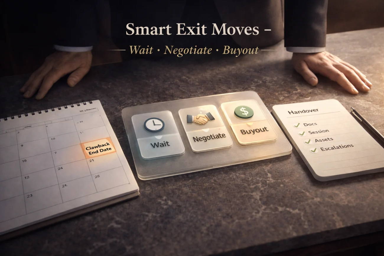 Smart Exit Moves - Wait Negotiate Or Get A Buyout