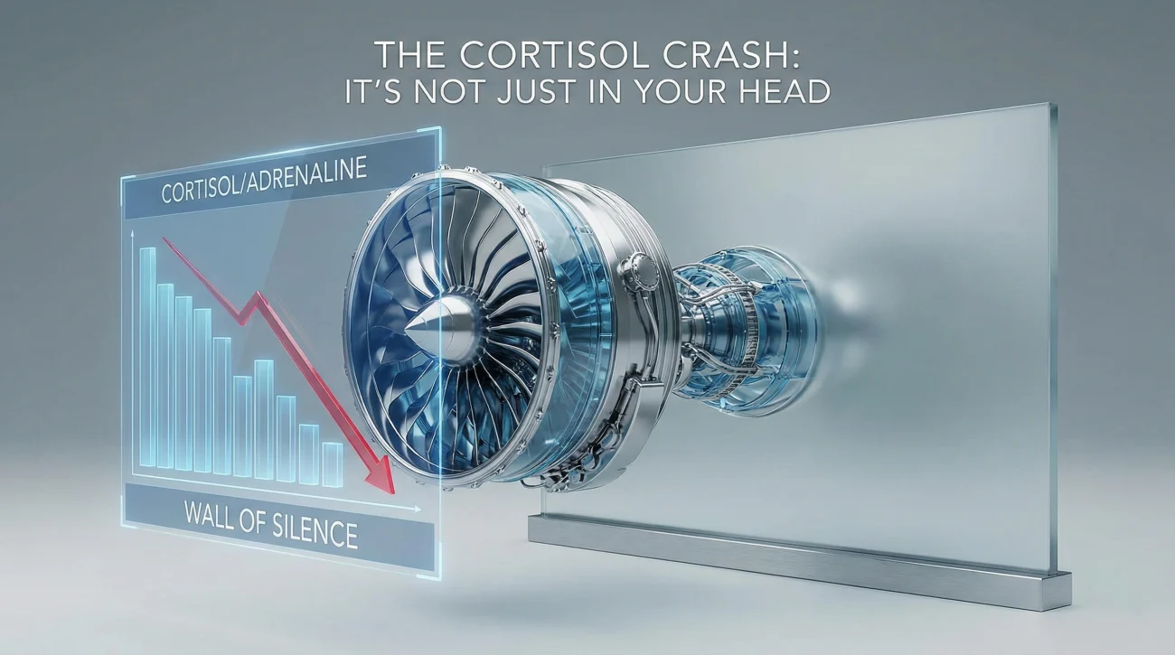 The Biological Cortisol Crash - Understanding Chemical Withdrawal After Stress