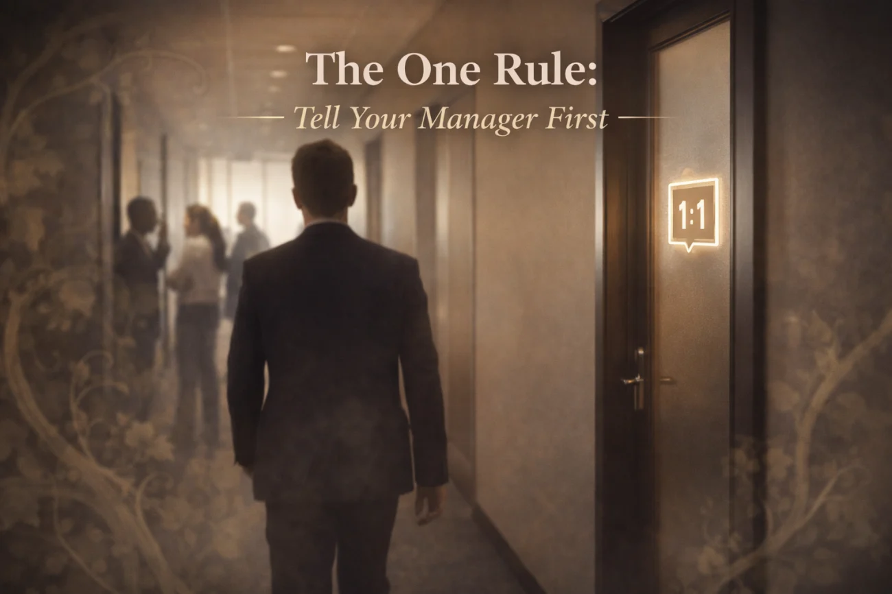 The Golden Rule - Tell Your Manager First, Not The Grapevine