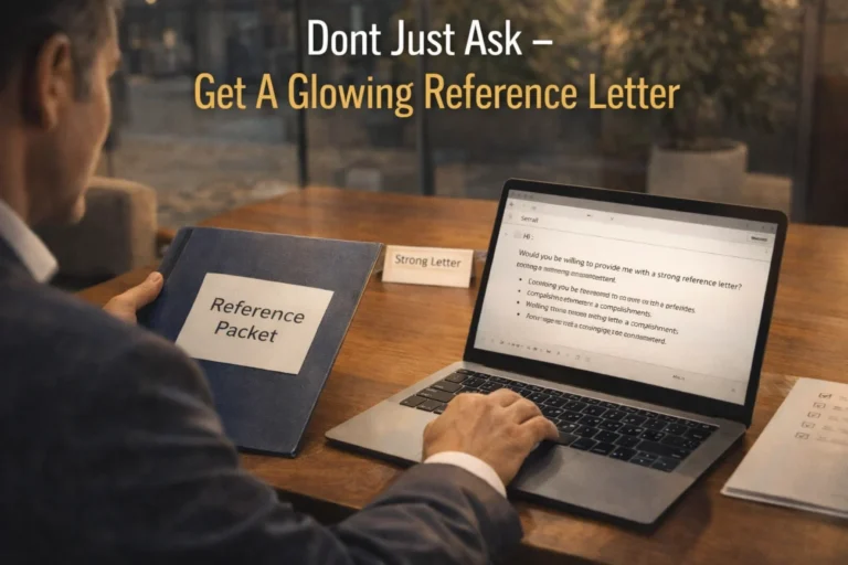 (Don’t Just Ask) How to Get a Glowing Reference Letter