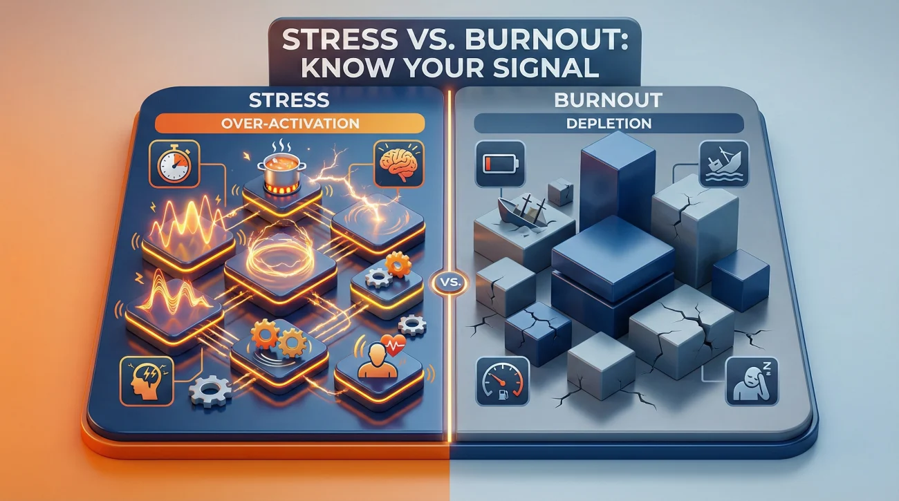 Comparative Matrix Of Stress Versus Burnout