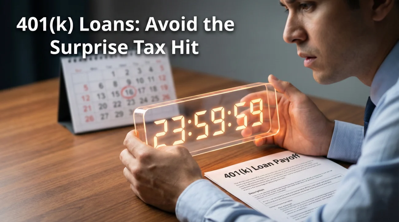 Managing Outstanding 401k Loan After Resigning