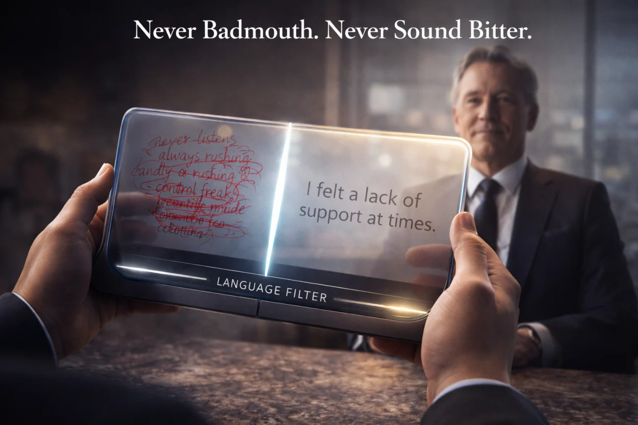 Never Badmouth - The Filter That Keeps You Hireable