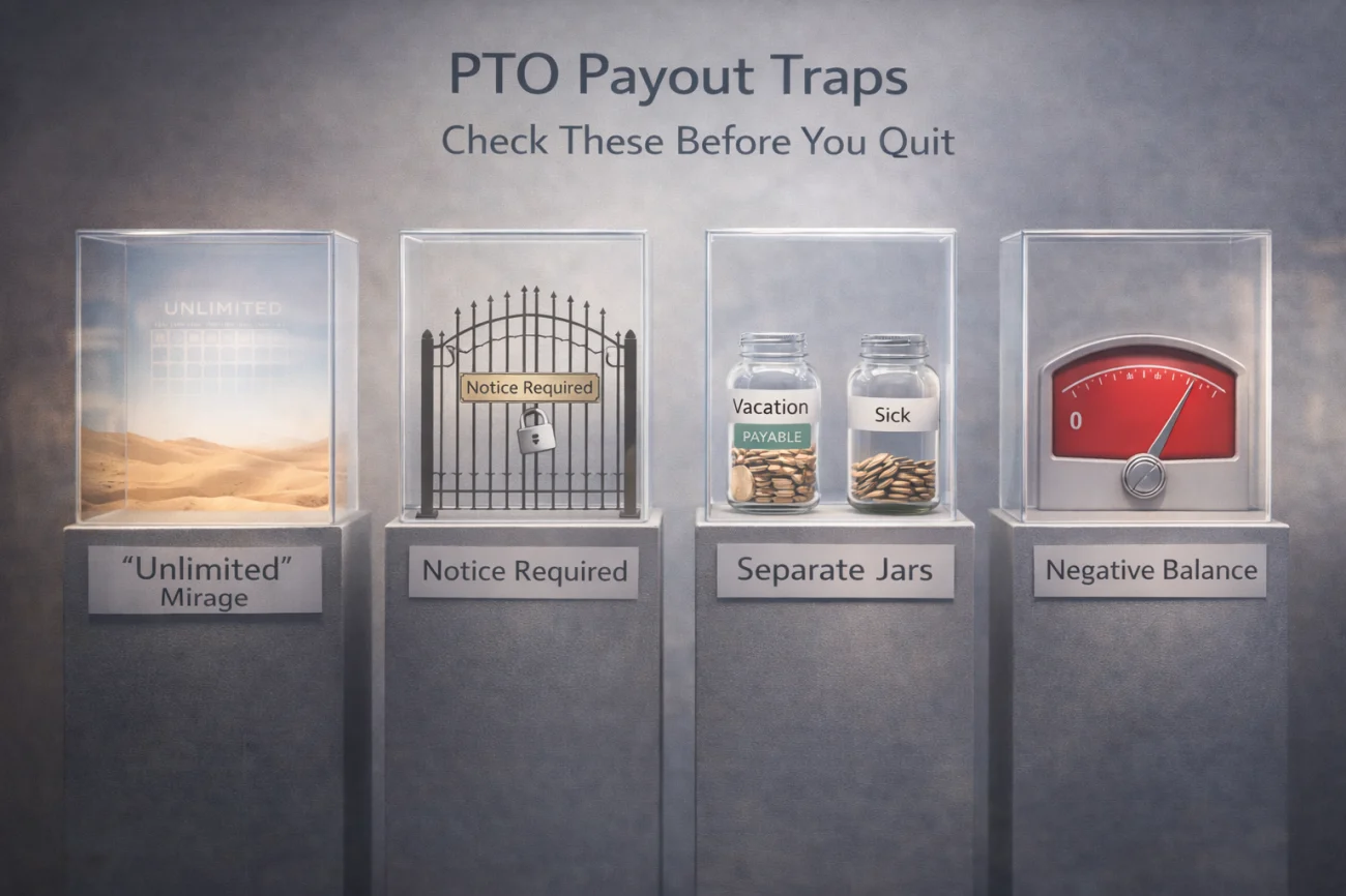 PTO Payout Traps - Unlimited Mirage Notice Trap Negative Balance