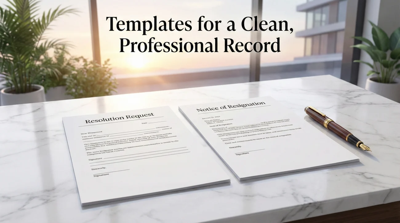 Structured HR Documentation And Resignation Templates