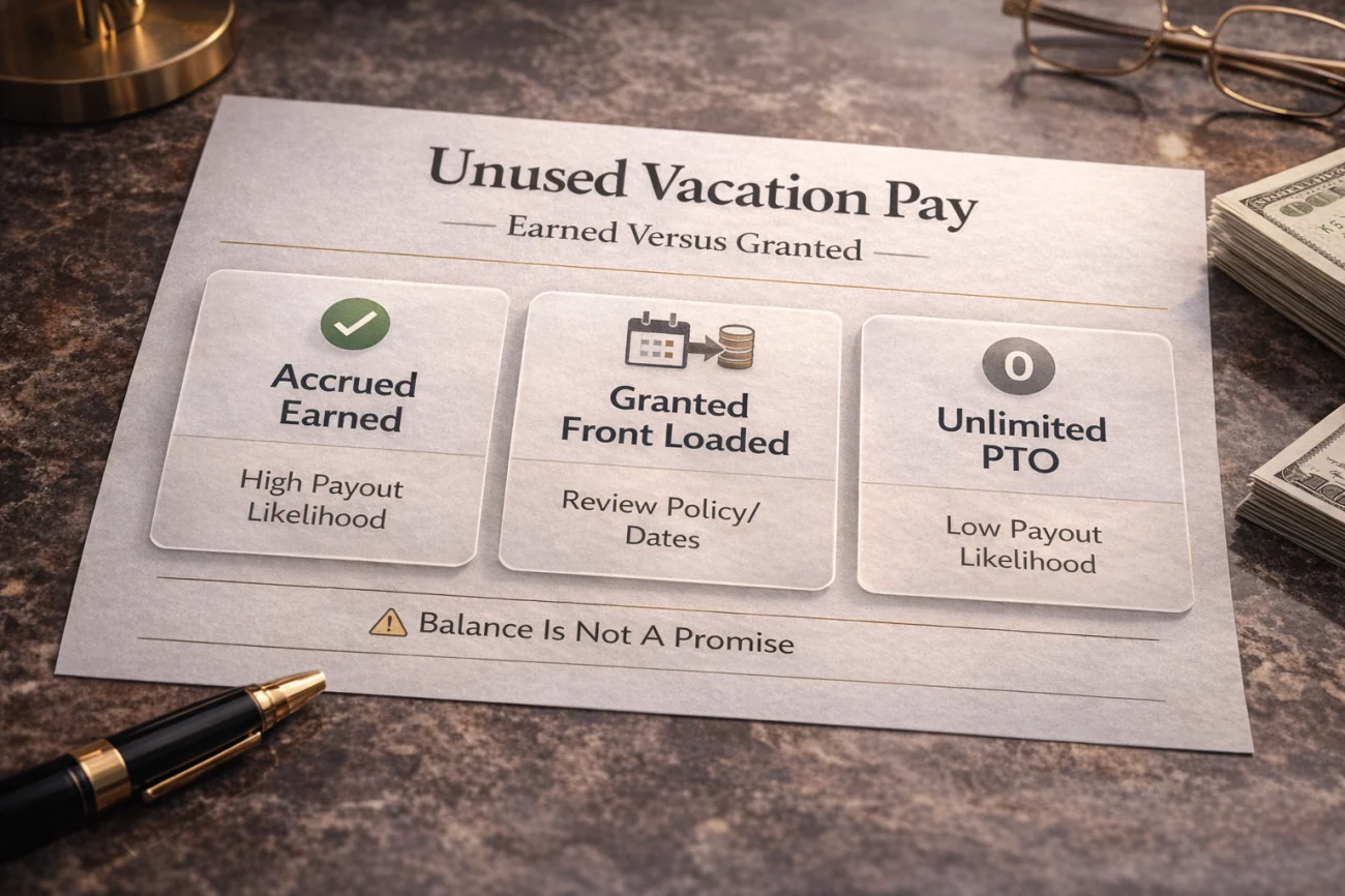 Unused Vacation Pay - Earned Versus Granted And What Converts To Cash