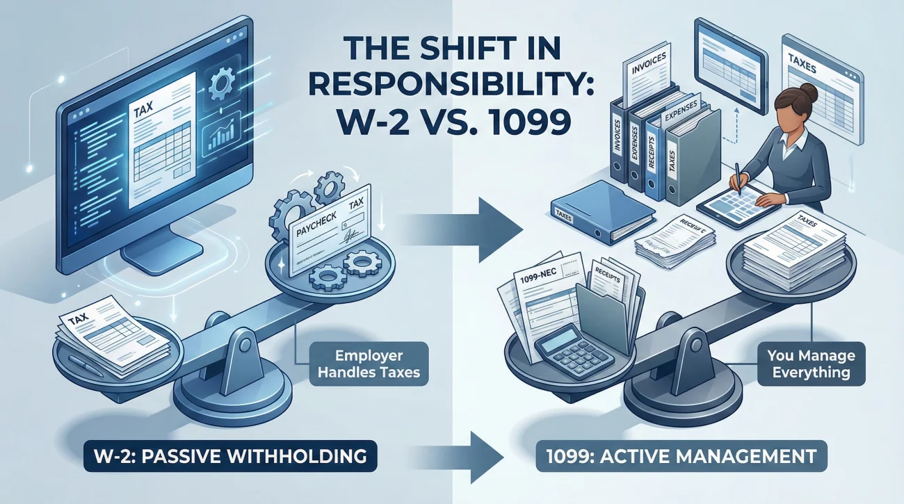 1099 Versus W2 Tax Responsibility Shift
