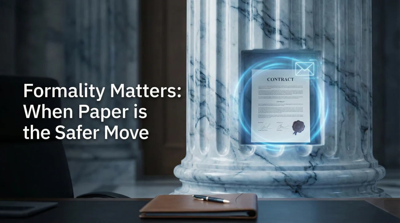 Formal Environments And Hard Copy Resignation Strategy